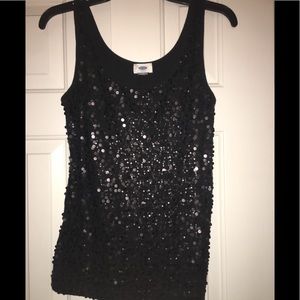 2/$12 💜 Old Navy black sequin top